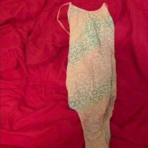 Multicolor bathing suit.